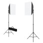vidaXL Fotostudio-Set mit Softboxen und Hintergrundsystem vidaXL Fotostudio-Set mit Softboxen und Hintergrundsystem