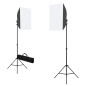 vidaXL Fotostudio-Set mit Softboxen und Hintergrundsystem vidaXL Fotostudio-Set mit Softboxen und Hintergrundsystem