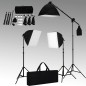 vidaXL Fotostudio-Set mit Softbox-Leuchten und Hintergrund vidaXL Fotostudio-Set mit Softbox-Leuchten und Hintergrund