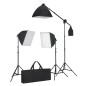 vidaXL Fotostudio-Set mit Softbox-Leuchten und Hintergrund vidaXL Fotostudio-Set mit Softbox-Leuchten und Hintergrund