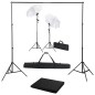 vidaXL Fotostudio-Set mit Hintergrund, Leuchten und Schirmen vidaXL Fotostudio-Set mit Hintergrund, Leuchten und Schirmen