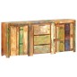 vidaXL Sideboard mit 3 Schubladen und 4 Türen Altholz Massiv vidaXL Sideboard mit 3 Schubladen und 4 Türen Altholz Massiv