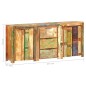 vidaXL Sideboard mit 3 Schubladen und 4 Türen Altholz Massiv vidaXL Sideboard mit 3 Schubladen und 4 Türen Altholz Massiv
