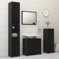 vidaXL 3-tlg. Badmöbel-Set Schwarz Holzwerkstoff vidaXL 3-tlg. Badmöbel-Set Schwarz Holzwerkstoff