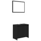 vidaXL 3-tlg. Badmöbel-Set Schwarz Holzwerkstoff vidaXL 3-tlg. Badmöbel-Set Schwarz Holzwerkstoff