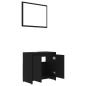 vidaXL 3-tlg. Badmöbel-Set Schwarz Holzwerkstoff vidaXL 3-tlg. Badmöbel-Set Schwarz Holzwerkstoff