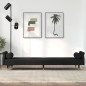 vidaXL Schlafsofa mit Kissen Schwarz Samt vidaXL Schlafsofa mit Kissen Schwarz Samt