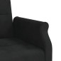 vidaXL Schlafsofa mit Kissen Schwarz Samt vidaXL Schlafsofa mit Kissen Schwarz Samt