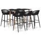 vidaXL 7-tlg. Bar-Set Schwarz vidaXL 7-tlg. Bar-Set Schwarz