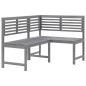 vidaXL 4-tlg. Bistro-Set Massivholz Akazie Grau vidaXL 4-tlg. Bistro-Set Massivholz Akazie Grau