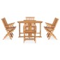vidaXL 7-tlg. Garten-Essgruppe Klappbar Massivholz Teak vidaXL 7-tlg. Garten-Essgruppe Klappbar Massivholz Teak