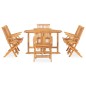 vidaXL 7-tlg. Garten-Essgruppe Klappbar Massivholz Teak vidaXL 7-tlg. Garten-Essgruppe Klappbar Massivholz Teak