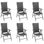 vidaXL 7-tlg. Garten-Essgruppe Schwarz und Braun vidaXL 7-tlg. Garten-Essgruppe Schwarz und Braun