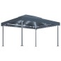vidaXL Pavillon mit LED-Lichterkette 400x300 cm Anthrazit Aluminium vidaXL Pavillon mit LED-Lichterkette 400x300 cm Anthrazit Aluminium