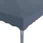 vidaXL Pavillon mit LED-Lichterkette 400x300 cm Anthrazit Aluminium vidaXL Pavillon mit LED-Lichterkette 400x300 cm Anthrazit Aluminium