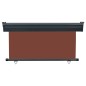 vidaXL Balkon-Seitenmarkise 140 × 250 cm Braun vidaXL Balkon-Seitenmarkise 140 × 250 cm Braun