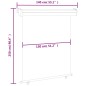 vidaXL Balkon-Seitenmarkise 140 × 250 cm Braun vidaXL Balkon-Seitenmarkise 140 × 250 cm Braun