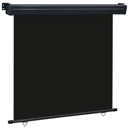 vidaXL Balkon-Seitenmarkise 170 × 250 cm Schwarz