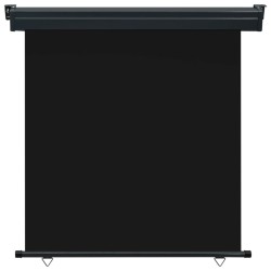 vidaXL Balkon-Seitenmarkise 170 × 250 cm Schwarz