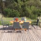 vidaXL 7-tlg. Garten-Essgruppe Poly Rattan Grau vidaXL 7-tlg. Garten-Essgruppe Poly Rattan Grau