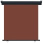 vidaXL Balkon-Seitenmarkise 170x250 cm Braun vidaXL Balkon-Seitenmarkise 170x250 cm Braun