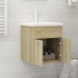 vidaXL Waschbeckenunterschrank Einbaubecken Sonoma-Eiche Holzwerkstoff vidaXL Waschbeckenunterschrank Einbaubecken Sonoma-Eiche Holzwerkstoff