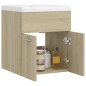 vidaXL Waschbeckenunterschrank Einbaubecken Sonoma-Eiche Holzwerkstoff vidaXL Waschbeckenunterschrank Einbaubecken Sonoma-Eiche Holzwerkstoff