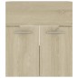 vidaXL Waschbeckenunterschrank Einbaubecken Sonoma-Eiche Holzwerkstoff vidaXL Waschbeckenunterschrank Einbaubecken Sonoma-Eiche Holzwerkstoff