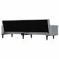 vidaXL Schlafsofa mit Kissen Hellgrau Stoff vidaXL Schlafsofa mit Kissen Hellgrau Stoff