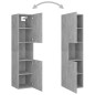 vidaXL Badmöbel-Set Betongrau Holzwerkstoff vidaXL Badmöbel-Set Betongrau Holzwerkstoff