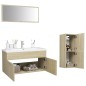 vidaXL Badmöbel-Set Sonoma-Eiche Holzwerkstoff vidaXL Badmöbel-Set Sonoma-Eiche Holzwerkstoff