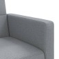 vidaXL Schlafsofa mit Kissen Hellgrau Stoff vidaXL Schlafsofa mit Kissen Hellgrau Stoff