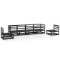 vidaXL 6-tlg. Garten-Lounge-Set Schwarz Massivholz Kiefer vidaXL 6-tlg. Garten-Lounge-Set Schwarz Massivholz Kiefer