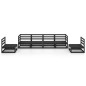 vidaXL 6-tlg. Garten-Lounge-Set Schwarz Massivholz Kiefer vidaXL 6-tlg. Garten-Lounge-Set Schwarz Massivholz Kiefer