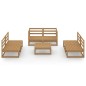 vidaXL 7-tlg. Garten-Lounge-Set Honigbraun Massivholz Kiefer vidaXL 7-tlg. Garten-Lounge-Set Honigbraun Massivholz Kiefer