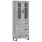 vidaXL Highboard Betongrau 69,5x34x180 cm Holzwerkstoff vidaXL Highboard Betongrau 69,5x34x180 cm Holzwerkstoff