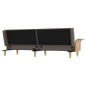 Schlafsofa mit Armlehnen Taupe Stoff Schlafsofa mit Armlehnen Taupe Stoff