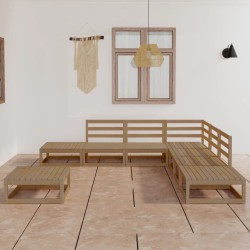 vidaXL 8-tlg. Garten-Lounge-Set Honigbraun Massivholz Kiefer
