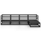 vidaXL 5-tlg. Garten-Lounge-Set Schwarz Massivholz Kiefer vidaXL 5-tlg. Garten-Lounge-Set Schwarz Massivholz Kiefer