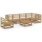 vidaXL 7-tlg. Garten-Lounge-Set Honigbraun Massivholz Kiefer vidaXL 7-tlg. Garten-Lounge-Set Honigbraun Massivholz Kiefer