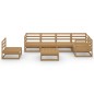vidaXL 7-tlg. Garten-Lounge-Set Honigbraun Massivholz Kiefer vidaXL 7-tlg. Garten-Lounge-Set Honigbraun Massivholz Kiefer