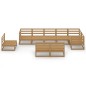 vidaXL 9-tlg. Garten-Lounge-Set Honigbraun Massivholz Kiefer vidaXL 9-tlg. Garten-Lounge-Set Honigbraun Massivholz Kiefer