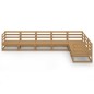 vidaXL 7-tlg. Garten-Lounge-Set Honigbraun Massivholz Kiefer vidaXL 7-tlg. Garten-Lounge-Set Honigbraun Massivholz Kiefer