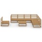 vidaXL 8-tlg. Garten-Lounge-Set Honigbraun Massivholz Kiefer vidaXL 8-tlg. Garten-Lounge-Set Honigbraun Massivholz Kiefer