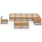 vidaXL 10-tlg. Garten-Lounge-Set Honigbraun Massivholz Kiefer vidaXL 10-tlg. Garten-Lounge-Set Honigbraun Massivholz Kiefer