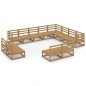 vidaXL 12-tlg. Garten-Lounge-Set Honigbraun Massivholz Kiefer vidaXL 12-tlg. Garten-Lounge-Set Honigbraun Massivholz Kiefer