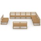 vidaXL 12-tlg. Garten-Lounge-Set Honigbraun Massivholz Kiefer vidaXL 12-tlg. Garten-Lounge-Set Honigbraun Massivholz Kiefer