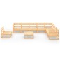 vidaXL 9-tlg. Garten-Lounge-Set Massivholz Kiefer vidaXL 9-tlg. Garten-Lounge-Set Massivholz Kiefer