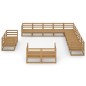 vidaXL 13-tlg. Garten-Lounge-Set Massivholz Kiefer vidaXL 13-tlg. Garten-Lounge-Set Massivholz Kiefer
