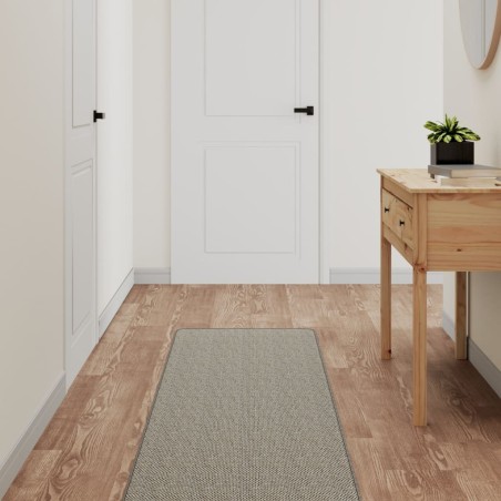 Teppichläufer Sisal-Optik Silbern 50x300 cm